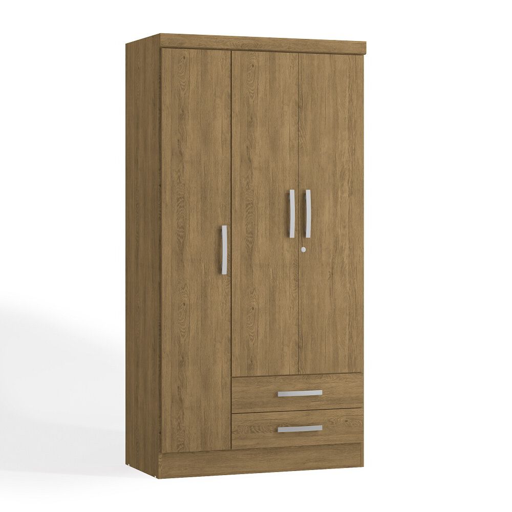 Closet Yardas Leticia Nogal 3 Puertas 2 Cajones image number 0.0